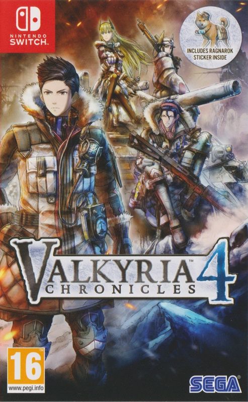 Valkyria Chronicles 4 box art for Nintendo Switch